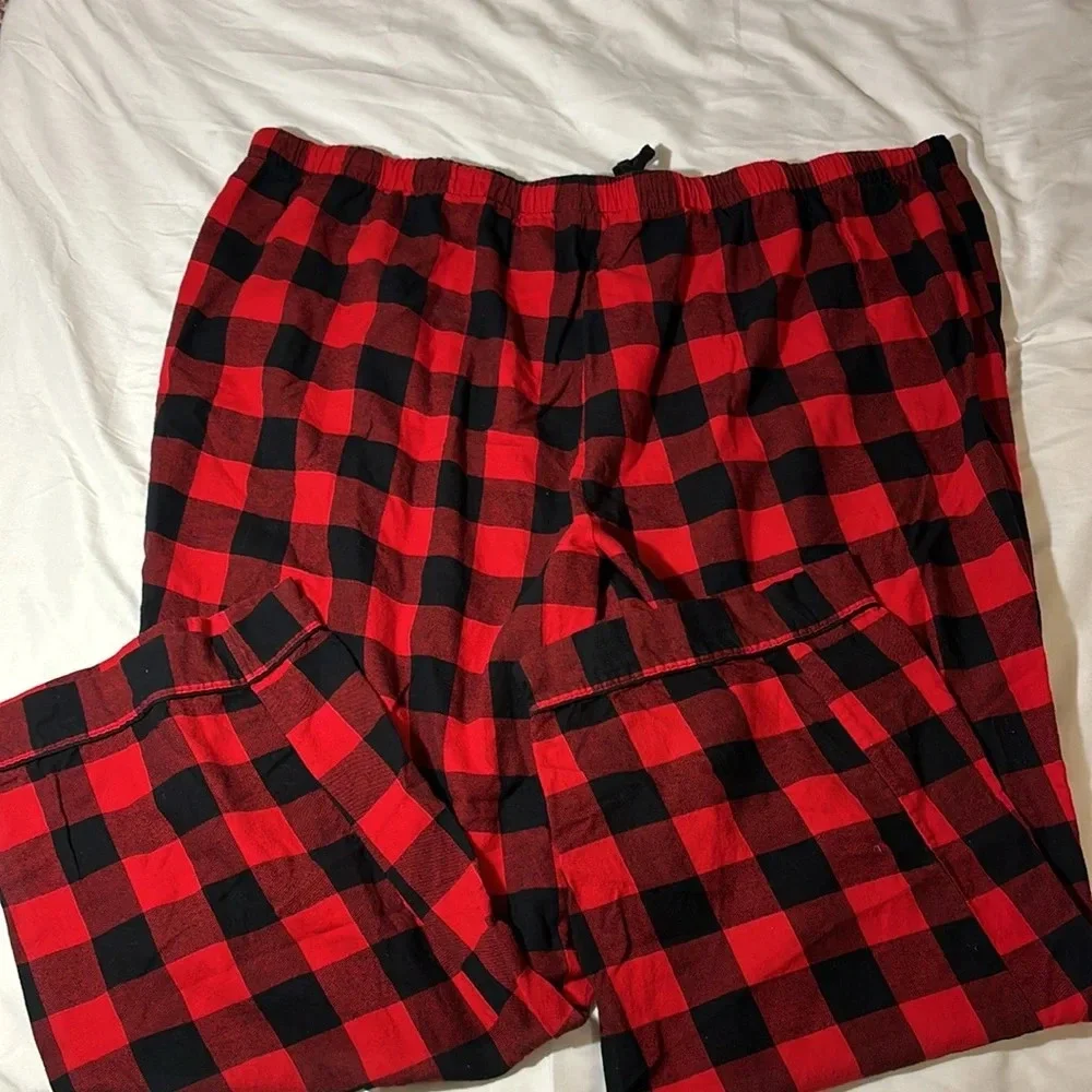 Wondershop -Womens Holiday Buffalo Check Plaid Flannel Pajama Set 3X